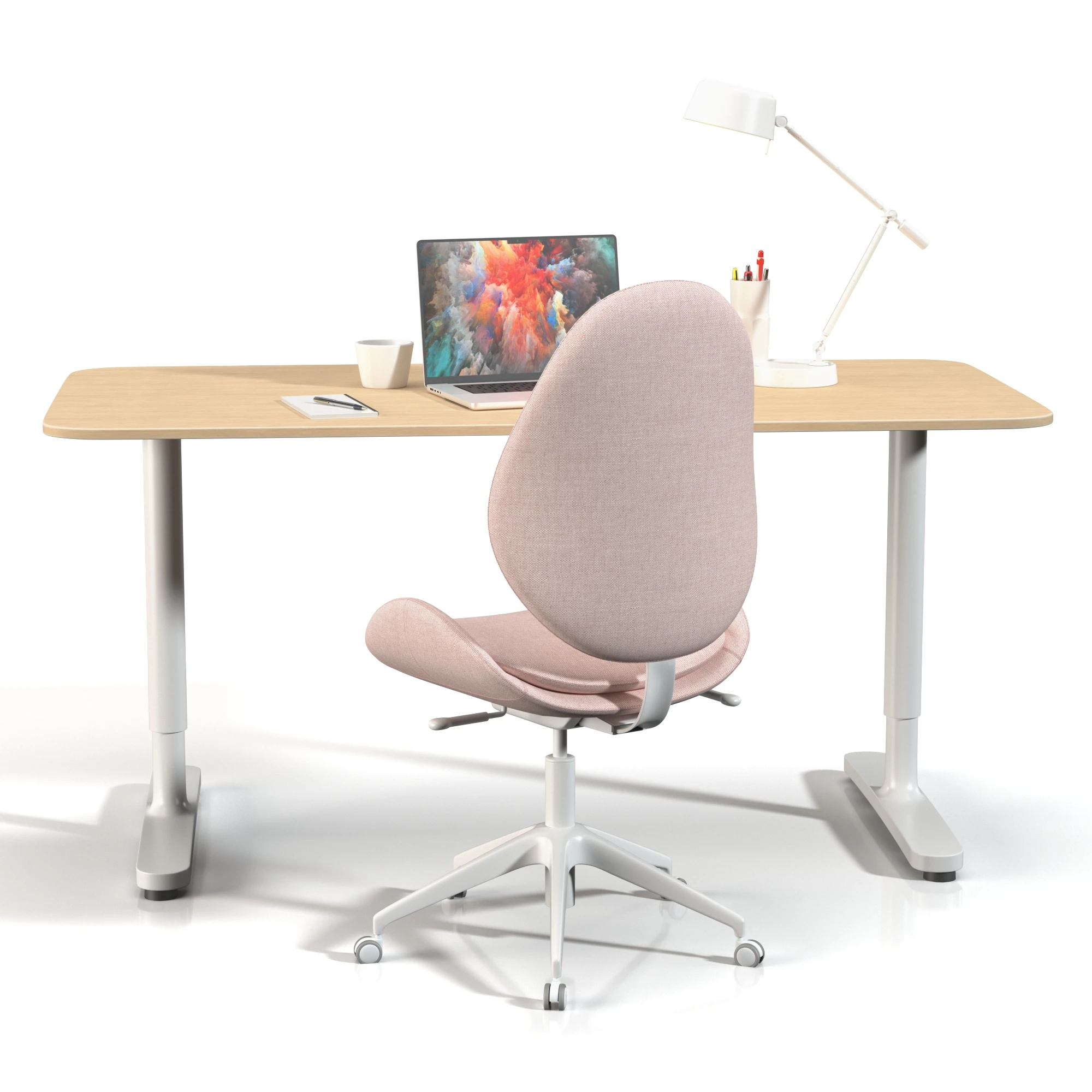 Office Set 04 3D Model_04